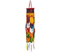 BUDDHAFIGUREN Ornamento del soffitto Buddista Chukor con Broccato, Multicolore, 40 cm