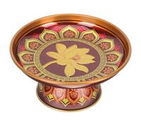 Buddista che offre piastra buddista che offre tempio piatto che offre un