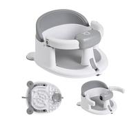 Buddy Baby - Sedile da bagno AquaBebe - Dai 6 mesi - Base antiscivolo 3 ventose - Barriera antiribaltamento - Apertura per un facile posizionamento - Ferro antiscivolo flessibile - Ideale doccia e