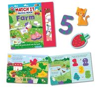 Buddy & Barney Match It Puzzle Book - Fattoria | Set di attività per bambini, puzzle della fattoria, attività educativa precoce, libro di attività per bambini, unisex, attività storytime, animali da
