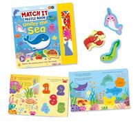 Buddy & Barney Match It Puzzle Book - Under The Sea | Set di attività per bambini, puzzle creature marine, attività educativa precoce, libro di attività per bambini, unisex, attività storytime