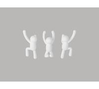 Buddy Ganci Appendiabiti By Umbra Bianco 3er Set 318165-660 Guardaroba Ciondolo