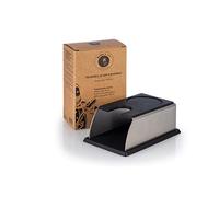 Buddy´s Bar - Barista Edition, Premium pressostato per tutte le dimensioni di Tamper, 14 x 7/9 cm, altezza: 5,5 cm, stazione di pressione per portafiltro espresso, accessorio barista, nero
