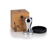 Buddy's Bar - Barista Edition, pressa per caffè di alta qualità, diametro 51 mm, altezza 8 cm, pressa per caffè, in acciaio inox, portafiltro da 51 mm, pressa per caffè con cuscinetto in silicone