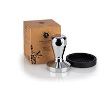 Buddy's Bar - Barista Edition, Pressa per Caffè di Alta Qualità, Diametro 58 mm, Altezza 8 cm, in Acciaio Inox, Portafiltro da 58 mm, Con Cuscinetto in Silicone