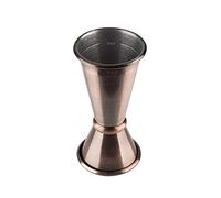 Buddy's Bar - Misurino da Bar, 2 cl / 4 cl Doppio misurino con indicatore di quantità, Misure Interne 1 cl / 3 cl, Jigger per misurare Gli ingredienti dei Cocktail, Rame Effetto Vintage
