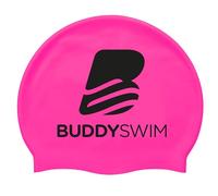 BUDDYSWIM Cuffia da nuoto in silicone per piscina o acqua aperta, adatta per uomo o donna e adatta per capelli lunghi. Comodo, resistente e idrodinamico, colore accattivante.