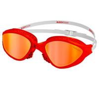 Buddyswim ozeanx occhiali da nuoto rosso bianco arancio a specchio