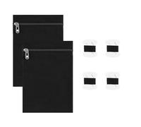 budebuse 2 Pezzi Tasca Invisibile In Tela Tessuto Con Cerniera Nascosta Per Cappotto Giacche Abbigliamento Accessori Fodera