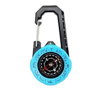 budebuse Bussola a moschettone impermeabile, per esterni, ad alta precisione, bussole luminose, strumento di guida direzionale per escursioni e campeggio, guida direzionale portatile per sport