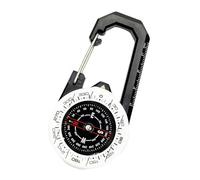 budebuse Bussola a moschettone impermeabile, per esterni, ad alta precisione, bussole luminose, strumento di guida direzionale per escursioni e campeggio, guida direzionale portatile per sport