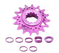 budebuse Cassette Singlespeed Con Distanza E Anelli Di Fusibile 16T-18T Ingranaggi Kit Di Conversione Per Più Biciclette. Cassette Velocità Ingranaggi