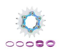 budebuse Cassette Singlespeed Con Distanza E Anelli Di Fusibile 16T-18T Ingranaggi Kit Di Conversione Per Più Biciclette. Cassette Velocità Ingranaggi