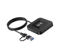 budebuse Lettore di schede USB 2.0 Portatile Intelligente Per Notebook Accessori Copertura Fiscale Contatto 2 in 1 IC Leggero Portatile Per Ufficio