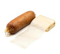 Budello di Collagene 55mm / 5m - Budello per Salsiccia | Pelle Di Salsiccia | Budelli Naturali