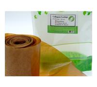 Budello di Collagene 100mm / 10m - Grande diametro | Budello per Salsiccia | Pelle Di Salsiccia | Budelli Naturali