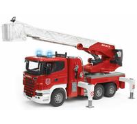 Buder 03590 Camion Pompieri SCANIA Serie R con luci e suono e con pompa acqua