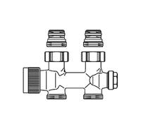 Buderus Multiblock T blocco rubinetto a valvola, 83689840, Multiblock T [Raccordi per riscaldamento]
