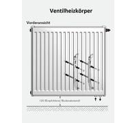 Buderus Valvola Termosifone Altezza 30 40 50 60 90 CM Tipo 11 21 22 33 Con Monte