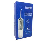 Budetta Farma CliaDent - Idropulsore Portatile con 4 Ugelli Inclusi, 1 Pezzo
