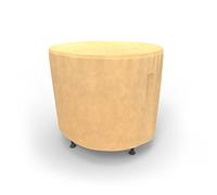 Budge Tovaglia Rotonda per Tavolo da Patio per Tutte Le Stagioni, Extra Small (Marrone)