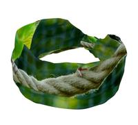 Budgerigars - Fascia per capelli da donna, con uccellini che si baciano e si baciano, morbide e larghe, fasce per capelli antiscivolo, per yoga, fitness, viaggi, palestra, accessori per capelli