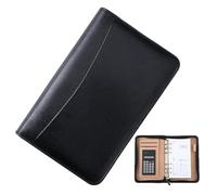 Budget Notebook Planner A6 PU Leather Buddget Planners With Calculator,Waterproof Money Binder, Multipurpose Cash Budget Binder for Timesaving Calculations Home, Saving Money, Budgeting Planner