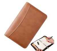 Budget Notebook Planner - A6 PU Leather Money Binder Organizer for Cashes with Calcolatrice, Multifunction Saving Binder, Waterproof Budget Folder for Economy Case, Budgetisation Planner