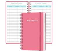 Budget Planner - Bilancio, formato A6, per libro contabile, organizer per portafogli, 9,5 x 17,1 cm, rosa