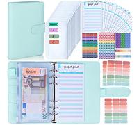 Budget Planner Budget Binder A6 - Budget Planner Risparmia denaro, metodo di copertina per pianificazione finanziaria, agenda finanziaria, libro finanziario, copertina con custodia, organizer