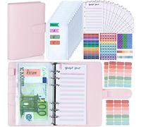 Budget Planner Budget Binder A6 - Pianificatore di bug per la famiglia con scomparti per denaro, agenda finanziaria con fogli per risparmiare denaro