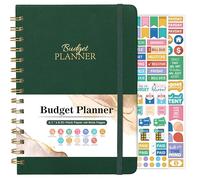 Budget Planner - Libro di bilancio con organizer per banconote e monitoraggio delle spese, 15,5 x 21 cm, 12 mesi non datati, per prendere il controllo dei tuoi soldi, iniziare in qualsiasi momento,