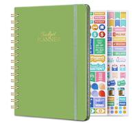 Budget Planner - Libro di bilancio con organizer per banconote e tracker delle spese, 15,5 x 21 cm, 12 mesi non datati, per prendere il controllo dei tuoi soldi, iniziare in qualsiasi momento, verde