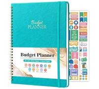 Budget Planner - Libro di bilancio con organizer per banconote e tracker delle spese, 20,3 x 25,4 cm, 12 mesi non datati, per prendere il controllo dei tuoi soldi, iniziare in qualsiasi momento, verde