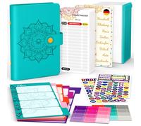 Budget Planner tedesco A6, agenda finanziaria, libro di bilancio da inserire per denaro, bilancio, organizer per denaro, organizzatore per denaro, organizzatore per denaro, organizzatore personale