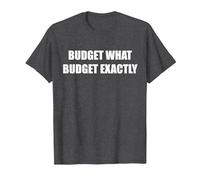 Budget Quale Budget esattamente Maglietta, Uomo, Grigio Scuro, 4XL