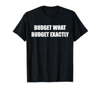 Budget Quale Budget esattamente Maglietta, Uomo, Nero, XL