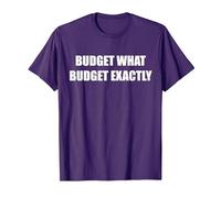Budget Quale Budget esattamente Maglietta, Uomo, Viola, 3XL