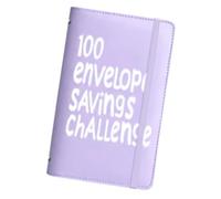 Budget Savings Planner - 100 buste Money Challenge Binder, blocco note organizer per contanti, di monitoraggio 5050 dollari, diario degli obiettivi finanziari | Libro sfide di risparmio per