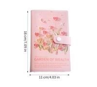 Budgeting - Pianificatore finanziario per risparmiare, esterno artistico estetico con tasche trasparenti e tracciamento numerico per indennità, vacanze, compleanni e riserve