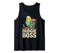 Budgie Boss Parrocchetto Uccello Ornitologo Manager Canotta