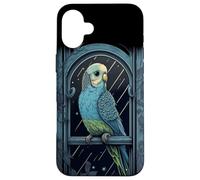 Budgie Budgerigar Parrocchetto Uccelli Birdwatching Custodia per iPhone 16 Plus
