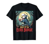 Budgie Parrocchetto Budgerigar Vampire Keet Halloween Maglietta