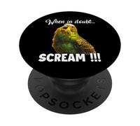 Budgie T urlante, pappagallo divertente per i fan PopSockets PopGrip Adesivo