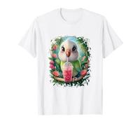 Budgie Uomini Donna Boba Tea Kawaii Bubble Tea Budgie Maglietta