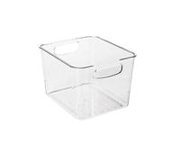 BUDGPZWSC 1 scatola for alimenti in stile cassetto for frigorifero, macchina for imballaggio di frutta, supporto for ripiano, contenitore for alimenti trasparente for frigorifero(Square)