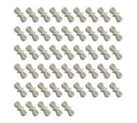 BUDGPZWSC 10-100 Pezzi di Ganci Natalizi in Plastica A Forma di S, Resistenti alle Intemperie, for Campeggio All'aperto, Decorazioni Fai da Te, Fibbia Leggera for Appendere(50pcs-White)