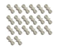 BUDGPZWSC 10-100 Pezzi di Ganci Natalizi in Plastica A Forma di S, Resistenti alle Intemperie, for Campeggio All'aperto, Decorazioni Fai da Te, Fibbia Leggera for Appendere(20pcs-White)