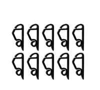 BUDGPZWSC 10/20/50P Gancio for Striscia Luminosa Natalizia Gancio for Drenaggio Esterno Gancio for Albero Cavo LED Fisso Gancio Multifunzionale for La Casa(10PCS-Black)