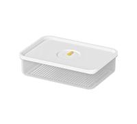 BUDGPZWSC Contenitore for la conservazione di frutta e carne, contenitore for alimenti, portatile, trasparente(370ml)